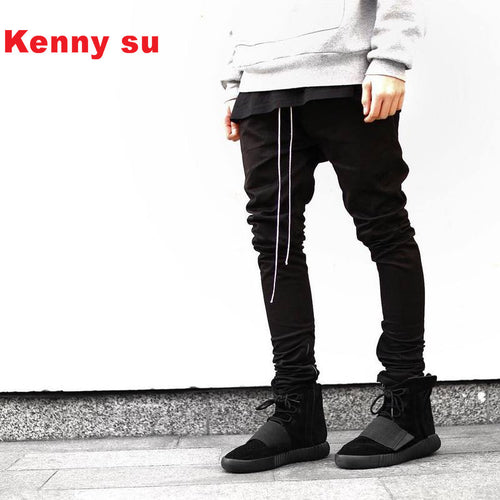 Men's Skinny Jogger with Long Zippers and Long Draw